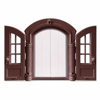 French Pet Door Latchable Pet Door with Latch Easy Access for Bedroom