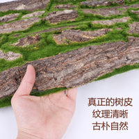 Artificial Pine Bark Pipe Cover for Indoor Landscaping and Decoration
