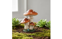 Resin Toadstool Statue Realistic Design Fairy Garden Toadstool Vibrant Colors