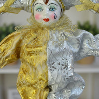 Ceramic Angel Figurine Gold Accents Home Decor Gift Idea for Shelf Display