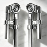 Drum Mounting Bracket Chrome-Finished Tom Mount with Clamp Rust-Resistant Tom Drum Mount for Drummers