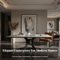 Light Luxury artistic two-leveltier Rectangular Table Minimalist design living Room Furnishing Italian influenced Household Furniture Modern & design for Small Apartment Dwellers, homeowners, Renters, Lounge Area, Home, Office, Balcony