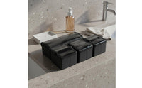 Foldable Makeup Storage Box Combination Portable Makeup Pouch Insert Construction Clear Lid Cosmetic Organizer for Travel