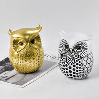 Owl Resin Ornament Modern Minimalist Home Decor