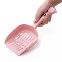 Litter Sifter with Slotted Sieve, Thickened Sand Sifter for Cleaning Used Litter, Hollowed Out Handle for Cats and Kittens
