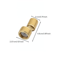 Anti-Backflow Check Valve Eccentric Shower Faucet Connector Solid Brass Offset Faucet Adapter Adjustable Installation Distance for DIYers