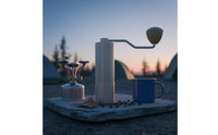 Manual Coffee Grinder External Adjustment Hand Crank Coffee Mill Portable Burr Grinder Easy to Clean Kitchen Tool for Travelers