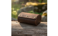 Vintage Watch Roll Leather Watch Travel Case Compact Storage Safeguarding for Business Trips