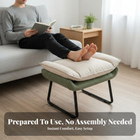 Upholstered Shoe-Changing Stool Nordic design Upholstered Ottoman Multi-Functional Comfortable Padding for Living Room, Office