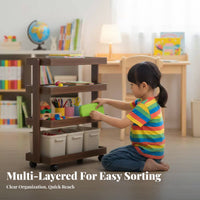 Rotating book display Narrow Design Revolving Book Tower Space-Saving for Students