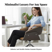 Armless Rolling Task Chair contouredd spine-supportiverest rotate Seating Ergonomic spine-supportive Support