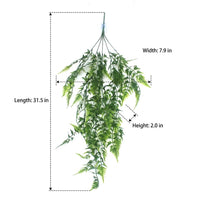 80cm Artificial Plants Outdoor Hanging Decoration, Flexible Foliage for Outdoor Artificial Flowers, Effortless Maintenance