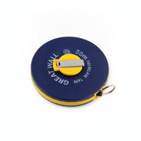Metal Hook Fiberglass Tape Measure Double-Guide Wheel Disc Tape Measure