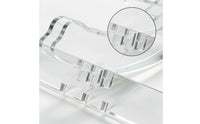Clear Acrylic Bike Stand Stable Two-Wheeler Parking Stand Modern Bike Parking Rack Low-Profile for Cyclists