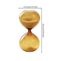 Honey-Hued Glass Hourglass Modern Decorative Sand Clock Time Management
