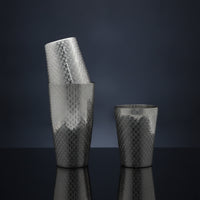 Etched Boston Shaker Polished Shaker with Mixing Tin Long-Lasting Drink Mixer Sturdy for Mixologists, Bartenders, Home Establishments