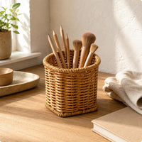Desktop Storage Basket Iron Frame Desktop Organizer Basket Easy to Clean