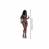 1:18 Scale Bikini Girl Figure Finely Detailed Car Model Display Scene Figure