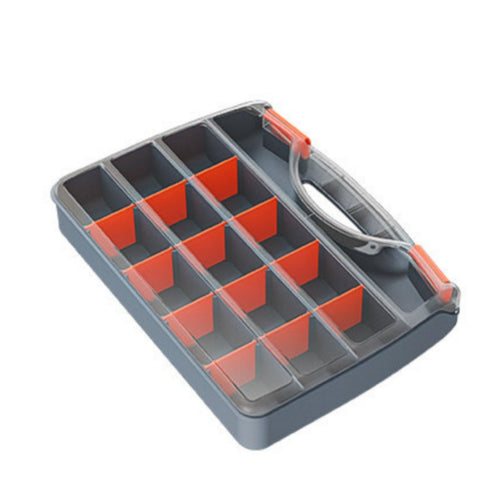 Removable Bin Organizer Portable Hardware Box Secure Latches for Garage, Vehicle