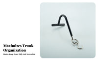 Curved Metal Shaft Car Dent Repair Support Tool Hook and Loop Hooked Pry Bar Compact T-Handle Pry Bar Black