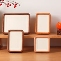 Black Walnut Mortise and Tenon Rounded Corner Solid Wood Picture Frame Empty Frame for Chinese Calligraphy