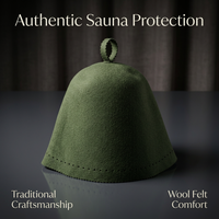 Wool Sauna Hat for Steam Bath, Heat Dry Headrest, Steam Room Essential, Absorben #variant:['Red']
