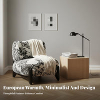 Upholstered Single Sofa Distinctive Design Lounge Chair Modern Minimalist soft and luxurious Upholstery for Students, Bedroom