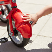 Single-Piece Front Tricycle Mudguard Curved Plastic Tricycle Mudguard Glossy Finish Children's Vehicle Part