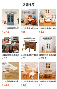 1:12 Dollhouse Miniature Furniture Model Toy Restaurant Bar Storage Rack