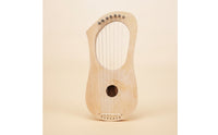 Unfinished Wooden Lyre Harp Kit Craft DIY Lyre Harp Kit Handmade Stringed Instrument Lightweight for Students