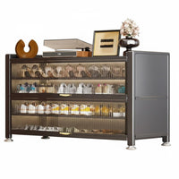 Multi-Layer Steel Footwear Storage Unit Large Capacity Entryway Shoe Storage Cabinet Dustproof for Homeowners, Apartment Dwellers, Hallway