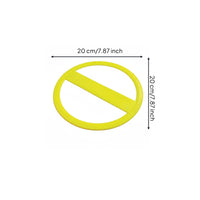 Reusable Frisbee Hoop Hollowcenter Design Flying Hoop Disc Long-Lasting Throw and Retrieve Disc Lightweight for Pets, Kids, Park, Yard