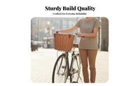 Large Capacity Electric Bike Rear Basket Lightweight Detachable Bike Basket Multipurpose for Commuting