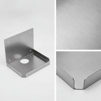 Heavy Duty Shelf Bracket with Tray Thickened Stainless Steel Shelf Bracket Rustproof Support Brackets Space-Saving for Restaurants