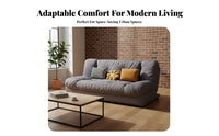 two-in-oneUse Fold-extendable fluffy Lounger Foldable Design Sofa Bed Space-Saving transformable Couch Minimalist aesthetic for Apartment Dwellers, College Students, Young Adults, Small areas, Bedroom, Guest Room