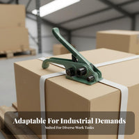 Labor-Saving Woven Strap Tensioning Tool Easy Operation Manual Strapping Tensioner Heavy Duty for Warehouse, Shipping
