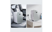 Portable Mini Refrigerator with Digital Display Compact 10L Mini Fridge Low-Silhouette Drink Fridge with Digital Display Transparent for Renters, Bedroom, Car
