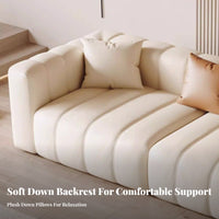 Transformable Sleeper Sofa Sleek-key Key Backrest Electric Extendable Sleeper Modern Minimalist design Living Room Furnishing for Guests, Guest Accommodation