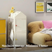 Multi-Tier Rack on casters Foldable Household Storage Installationwithout cost