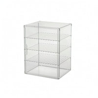 Clear Helmet Display Case Front-Opening Display Case with Door Rigid Transparent Storage Box Vertical for Collectors, Collection Corners, Shelves