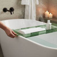 Extendable Bathtub Tray Non-Slip Bathroom Accessory Tablet Holder for Spa