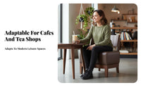Lowspine Upholstered Seat Leisure Design Seating Furniture Modern Design Curved Supportrest for Business Owners, Renters