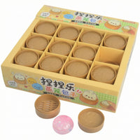 24 Pieces Mini Steamed Bun Press Toy Soft Steam Bun Press Toy Cute Fake Food Novelty Stress-Relief for Children, Students, Pretend Play, Desk