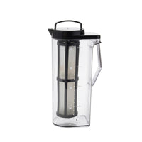 Slim Refrigerator Pitcher with Infuser Graduated Infusion Pitcher with Filter BPABPA-Safe Carafe with Lid Lightweight for Tea Lovers, Kitchen