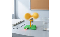 Miniature Vertical Axis Wind Turbine Model Compact Wind Power Generator Model Portable Science Project Lightweight for Students