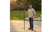 Cylindrical Metal Folding Canopy Frame Foldable Instant Tent Frame Peaked Instant Canopy Quick Setup