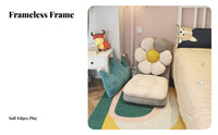 Adjustable children'ss' Floor Lounger Cute Design Transformable Lounger Sofa Soft and Comfy Foldable for Young Children
