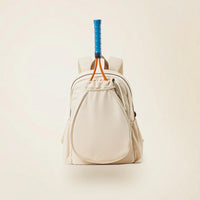 Water-Resistant Racket Backpack Wet Dry Separation Tennis Bag Padded Bag with Bottle Pocket Long-Lasting for Gym
