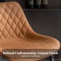 Wooden Frame Bar Stool with rearrest Counter Chair Curved rear Support