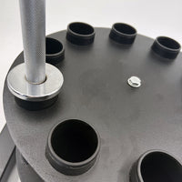Gatling Cannon 360-Degree Rotatable Barbell Rod Insertion Device Nine-Hole Insertion Tube Gym Olympic Bar Storage Rack